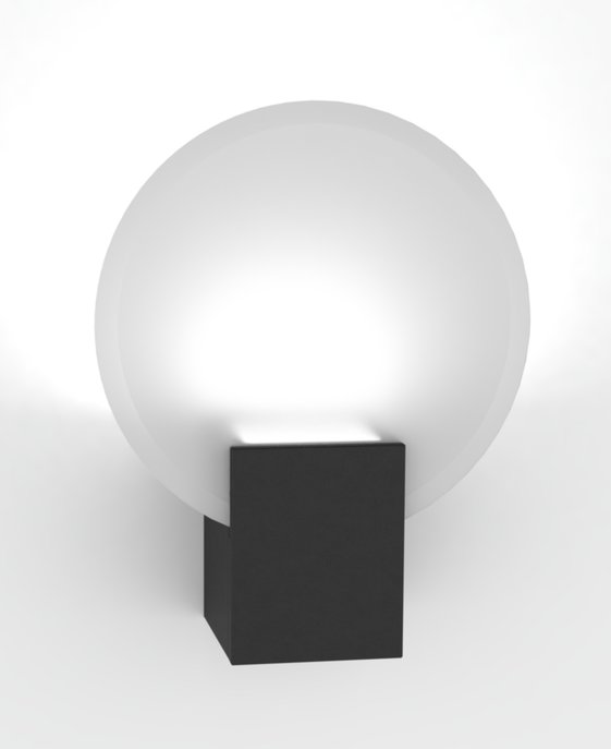 Neotřelé koupelnové světlo z tvrzeného broušeného skla s třístupňovým stmívačem dostupné v bílé, černé nebo dřevěné barvě.