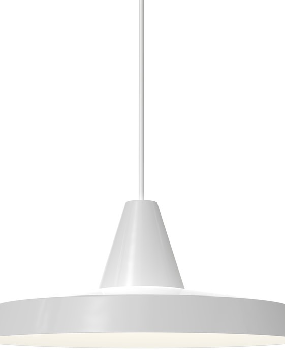 Závěsné retro svítidlo Nordlux Anniversary v bílé barvě je vhodné do jídelny, restaurace i kanceláře