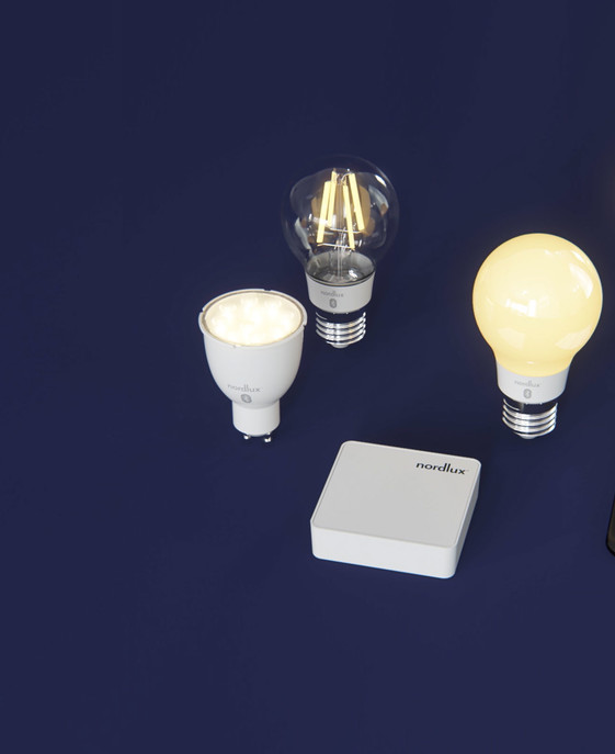 Smart Light Bridge vylepšuje funkce inteligentních žárovek Nordlux propojením a ovládáním odkudkoliv. 