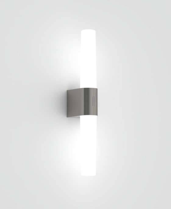 Koupelnové světlo s možností volby barevné teploty a s funkcí stmívání dotykem.