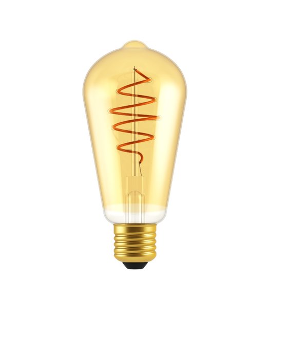 Nordlux LED žárovka Spiral Deco Edison Gold 5W E27 2000K 2080062758