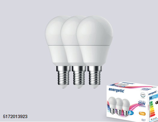 Nordlux LED žárovka G45 SMD E27 5,8W 2700K v balení 3 kusů (bílá)