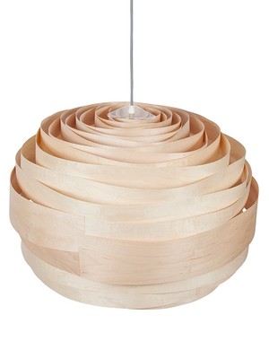 Udržitelná elegantní závěsná lampa z dýhy - Studio Vayehi Light Cloud 50 ve třech provedeních - javor, ořech, bambus.