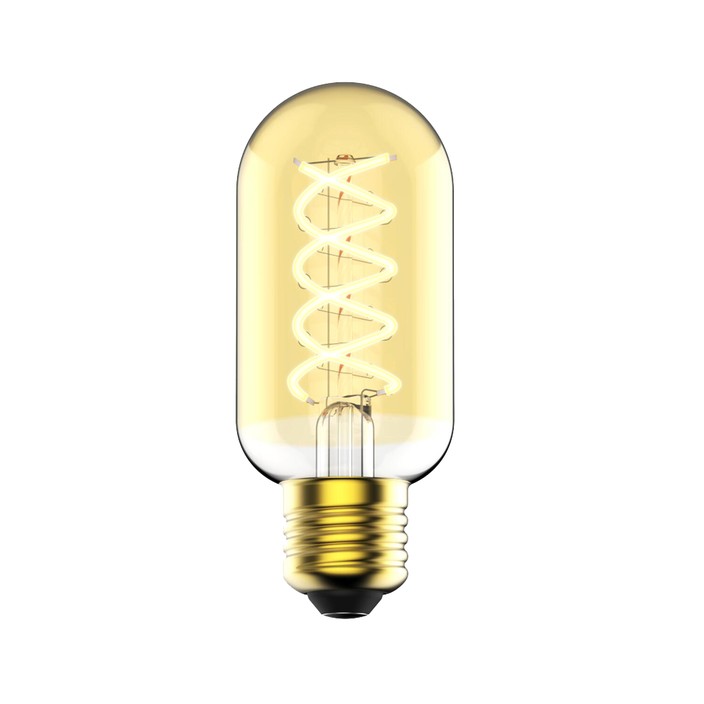 Designová Nordlux LED žárovka Spiral Tubular 4,5W E27 (zlatá)