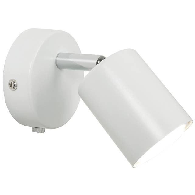 Minimalistická nástěnná lampička Nordlux Explore s LED žárovkou a odpojitelným kabelem (bílá)