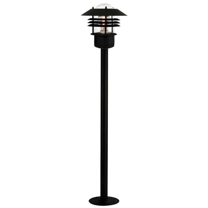 Krásná zahradní lampa ve funkčním klasickém designu  ve třech barevných variantách a v provedení odolném proti klimatickým podmínkám (černá)