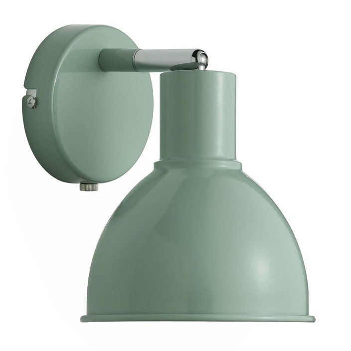 Retro kovová nástěnná lampa Nordlux Pop v šesti provedeních v pastelových barvách (zelená)