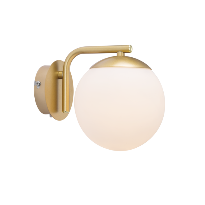 Nordlux Grant - elegantní nástěnná lampa. Nadčasová kombinace skla, kovu a stylu (mosaz)