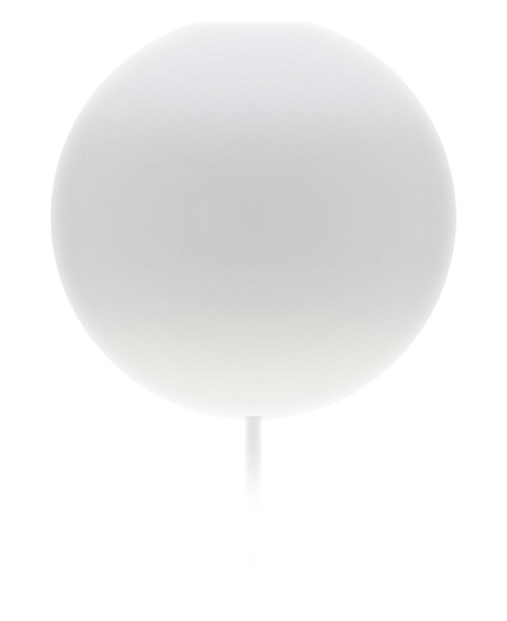 Originální závěs UMAGE Cannonball ve tvaru dělové koule. Černý nebo bílý silikon