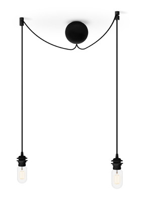 Originální dvojitý závěs UMAGE Cannonball ve tvaru dělové koule. Černý nebo bílý silikon