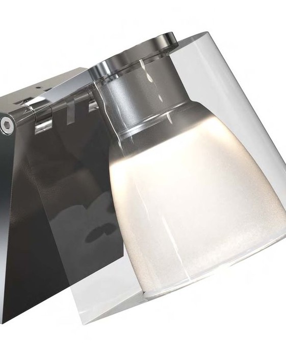 Designové nástěnné LED svítidlo Nordlux IP S12 s nastavitelným ramenem o 120° se skleněným stínítkem vhodné do koupelny